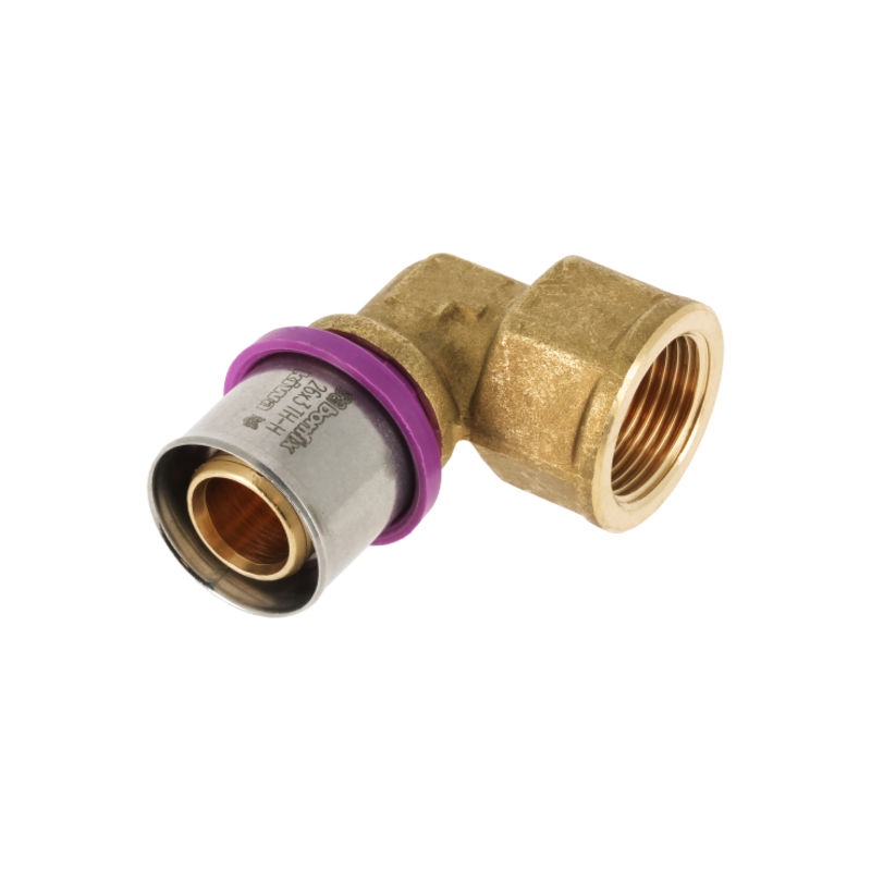 BONFIX 2001145 - Perskoppeling knie 90° - Messing - 26 x 3/4" G F