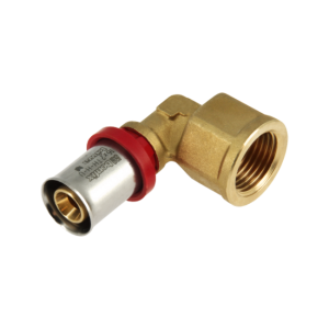 BONFIX 2001105 - Perskoppeling knie 90° - Messing - 16 x 1/2'' G F