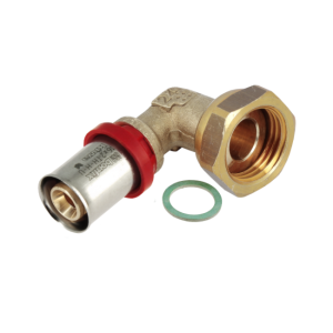 BONFIX 2002101 - Perskoppeling knie 90° - Messing - 16 x 1/2'' G F