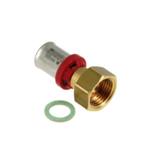 BONFIX 2002010 - Perskoppeling recht - Messing - 16 x 3/4'' G F