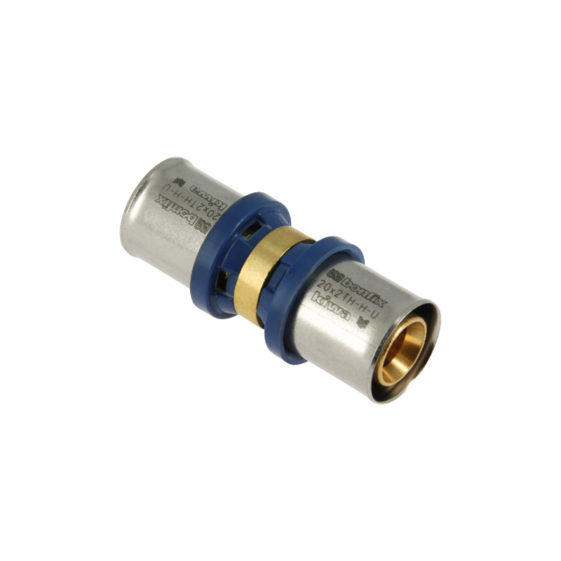 BONFIX 2000120 - Alu-pers rechte koppeling - 20 x 20 mm