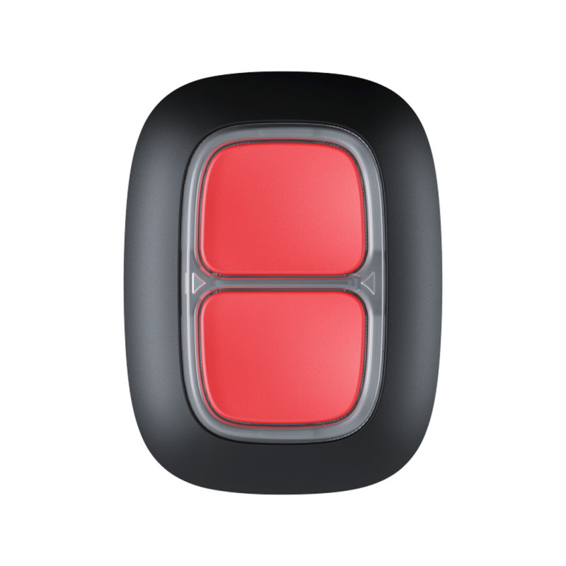 Ajax DoubleButton, zwart, draadloze overvalknop