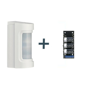 OPTEX draadloze PIR/Radar buitendetector, Wit met AM