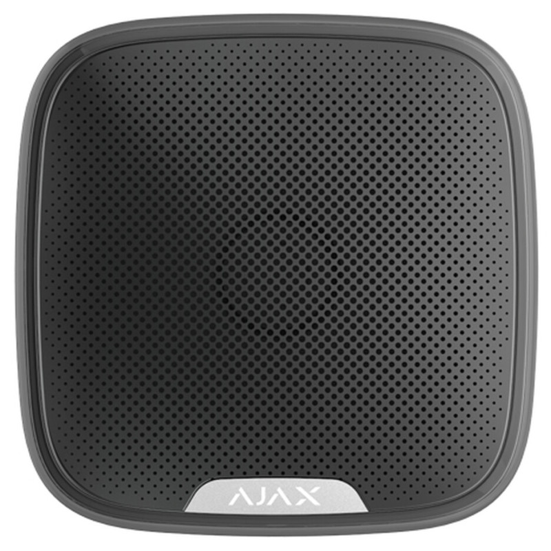 Ajax StreetSiren, zwart, draadloze buitensirene met LED