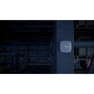 Ajax Hub 2 Plus, wit, met 2x GSM, IP en W