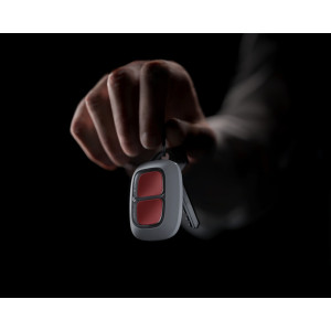 Ajax DoubleButton, wit, draadloze overvalknop