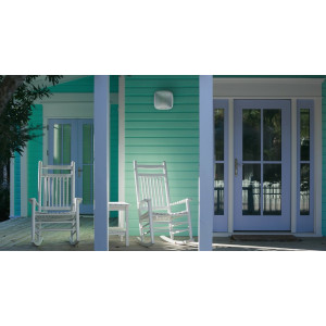 Ajax StreetSiren, wit, draadloze buitensirene met LED