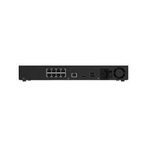 Ajax Baseline NVR met HDMI, 2 harddisk tray, 8 kanalen, 8 PoE, AC, zwart