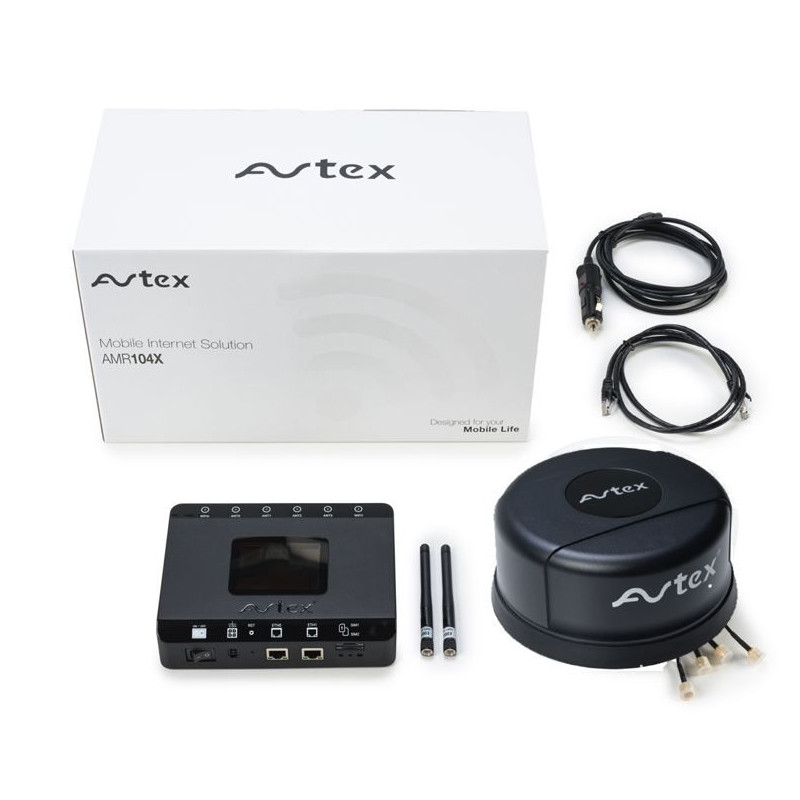 Avtex AMR104X complete kit 4G router R104X + ant. LG55AN ZW.,Avtex AMR104X complete kit 4G router R104X + ant. LG55AN ZW.