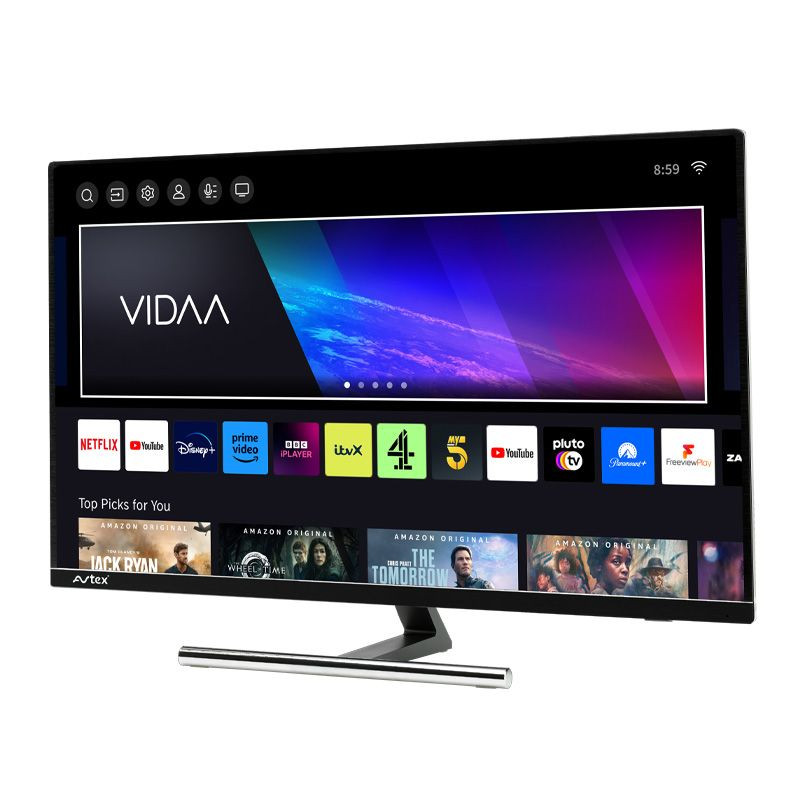Avtex 21,5" VIDAA Smart TV complete with lead 230V and stand,Avtex 21,5" VIDAA Smart TV complete with lead 230V and stand