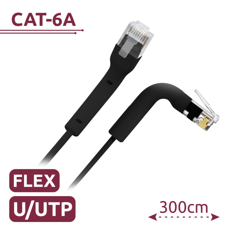 UTP6A-FLEX-3BK