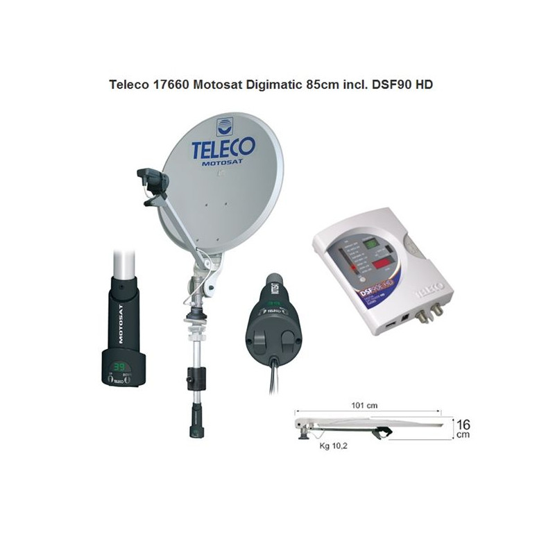 Teleco Motosat Digimatic 85cm + DSF90E HD BLX