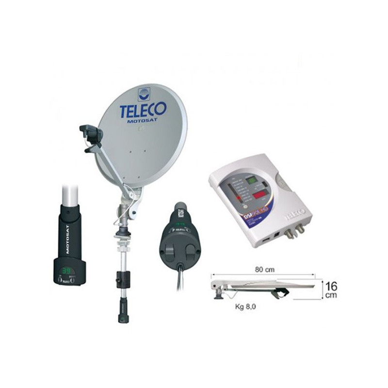 Teleco Motosat Digimatic SM 65cm + DSF90E HD BX, Short mast