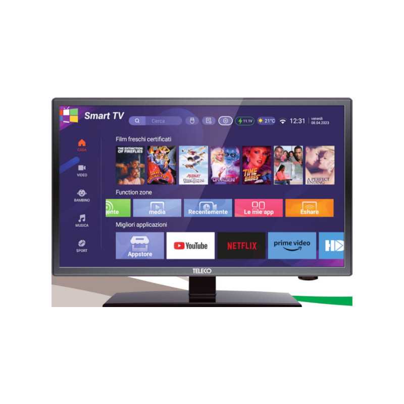 Teleco TEK 22W11 SMART TV22" Andriod 11, DVB-S2/T2,9-32V
