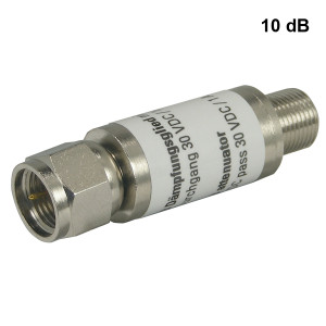 Polytron DGF 10 DC, 10 dB Sat. Demper 4-2150 MHz F-Connector