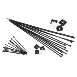 Geros 2.5x160 kabelbinder Zwart 100 stuks