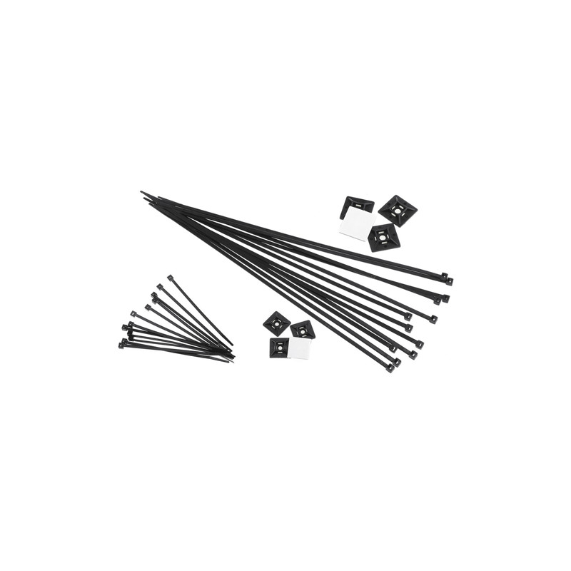 Geros 3.6x360 kabelbinder zwart 100 stuks