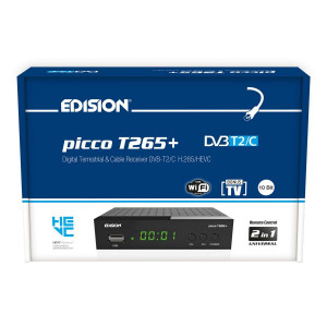 Edision Picco T265+ LED DVB-T2/C H.265 FTA Ziggo/KPN