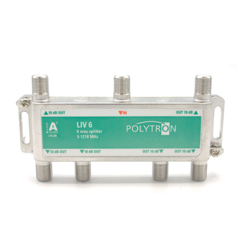 Polytron LIV6 F-splitter 6-voudig 5-1218 1.3 GHz DOCSIS 3.1