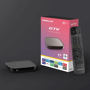 Formuler GTV IPTV mediaspeler 4K UHD AndroidTV + BT Remote