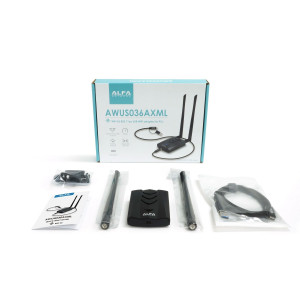 Alfa Network AWUS036AXML 1ax 2x2AX3000 WLAN USB Adapt./BT5.2