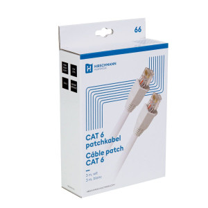 Hirschmann INKAB 5/3 m shop Patchkabel CAT 6, 3,0 mtr, wit