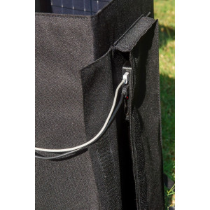 Teleco TBSP 90WS zwart portable zonnepaneel.