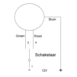 TravelLeds inb spot Ch 80mm 6+6 Leds 3K+6K klem