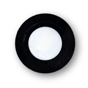 TravelLeds inb spot zwart 80mm 6+6 Leds 3K+6K klem