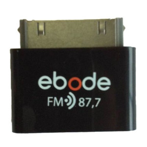 Ebode FM87 FM Plug-in voor IPhone Ipod/Ipad, FM 87,7 opop