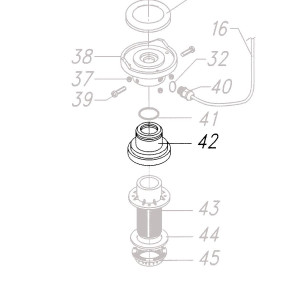 Teleco 06961 spare part Rubberen afdichting