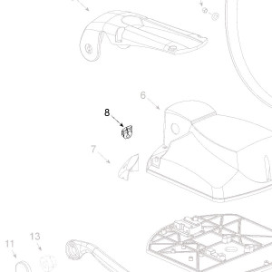 Teleco 11008 spare part Hole grommet T.CL.E.65/85