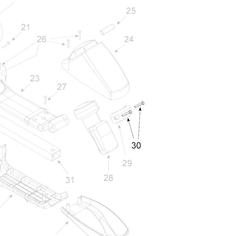 Teleco 11087 spare part Schroef M4x16 CL.E.Voy.65/85