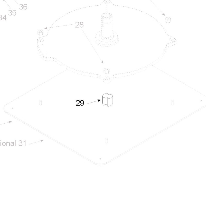 Teleco 11162 spare part kabelborg rubber CL.E. 65/85