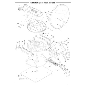 Teleco 11011 spare part Rubber steun bodem LNB kast E.65/85