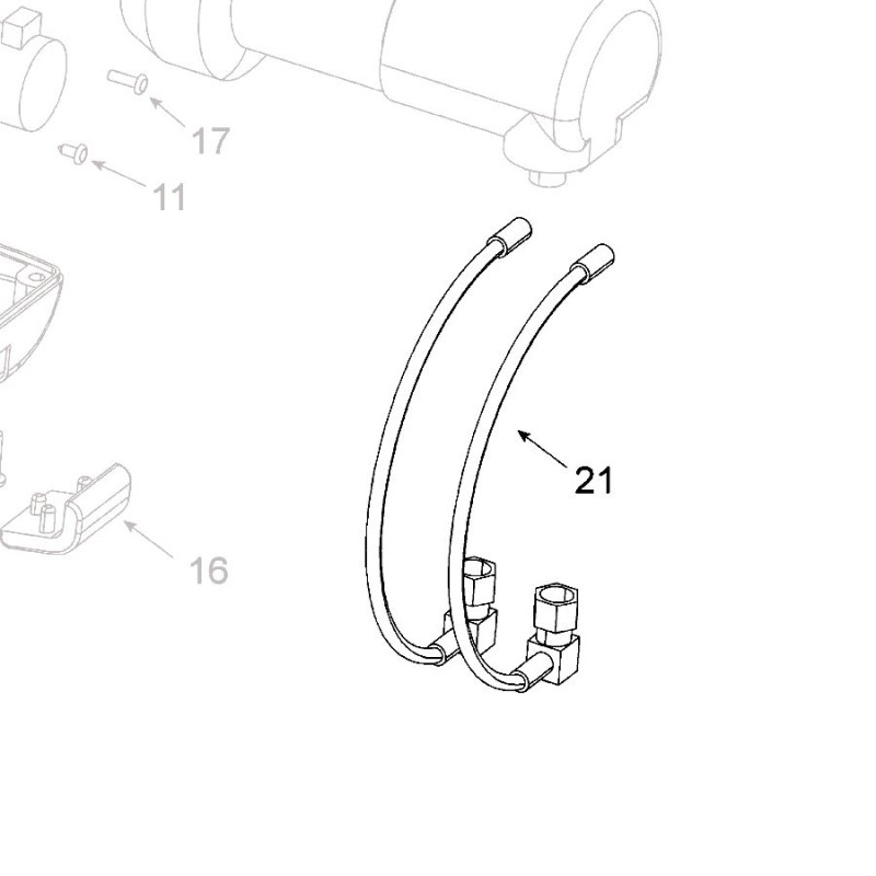 Teleco 11292 spare part Verbindingskabel Skew print